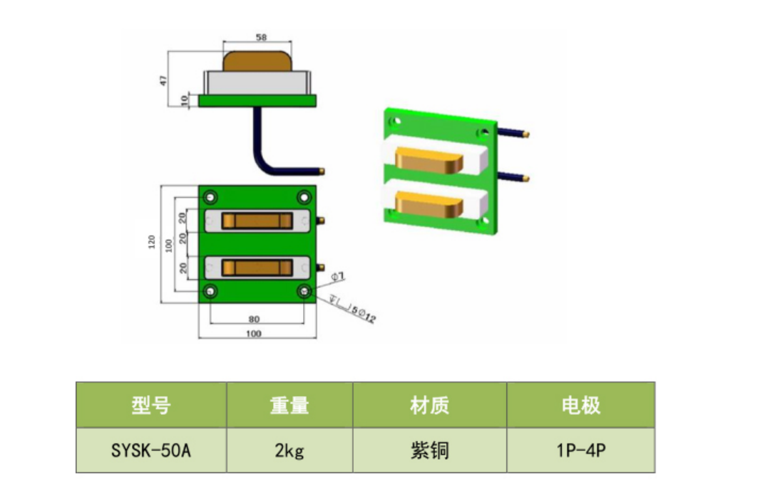 SYSK/B-50AAGV刷板刷块实物及图片介绍